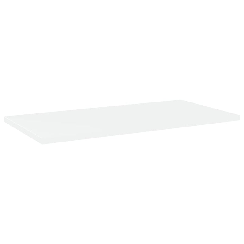 Bookshelf Boards 4 pcs White 23.6"x11.8"x0.6" Chipboard