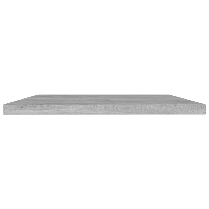 Bookshelf Boards 4 pcs Concrete Gray 23.6"x15.7"x0.6" Chipboard