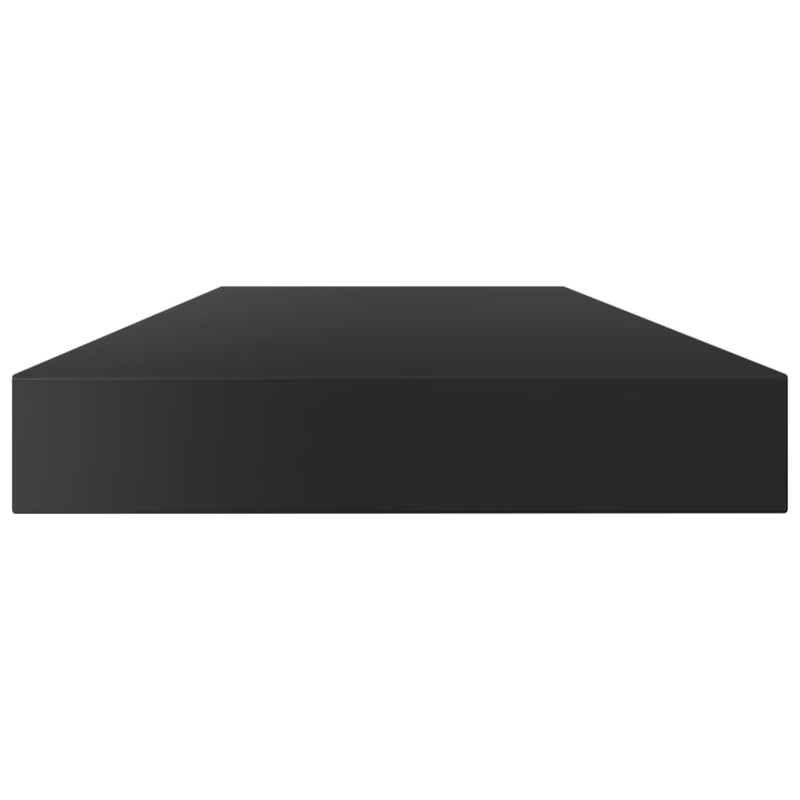 Bookshelf Boards 8 pcs High Gloss Black 31.5"x3.9"x0.6" Chipboard