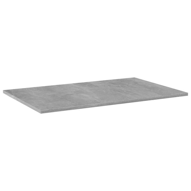 Bookshelf Boards 4 pcs Concrete Gray 31.5"x19.7"x0.6" Chipboard