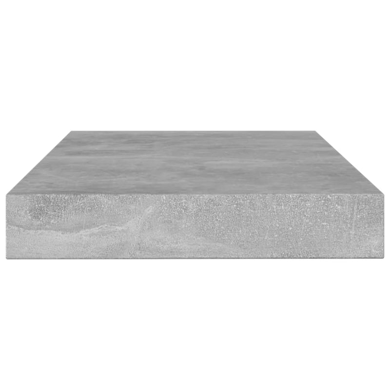 Bookshelf Boards 8 pcs Concrete Gray 39.4"x3.9"x0.6" Chipboard