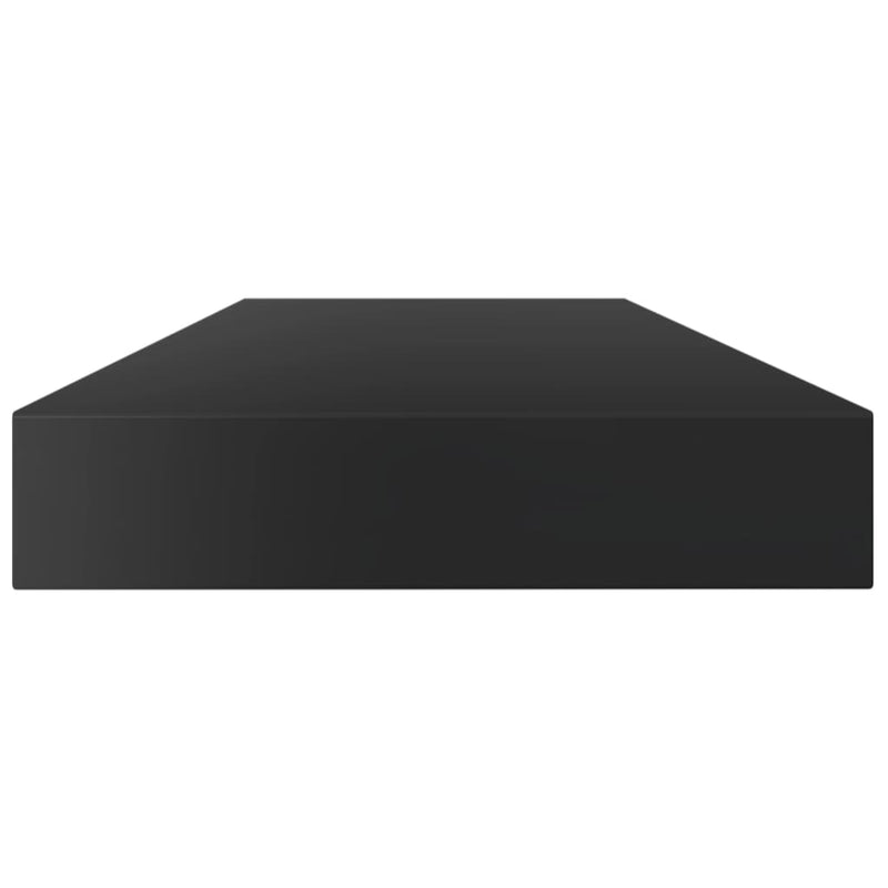 Bookshelf Boards 4 pcs High Gloss Black 39.4"x3.9"x0.6" Chipboard