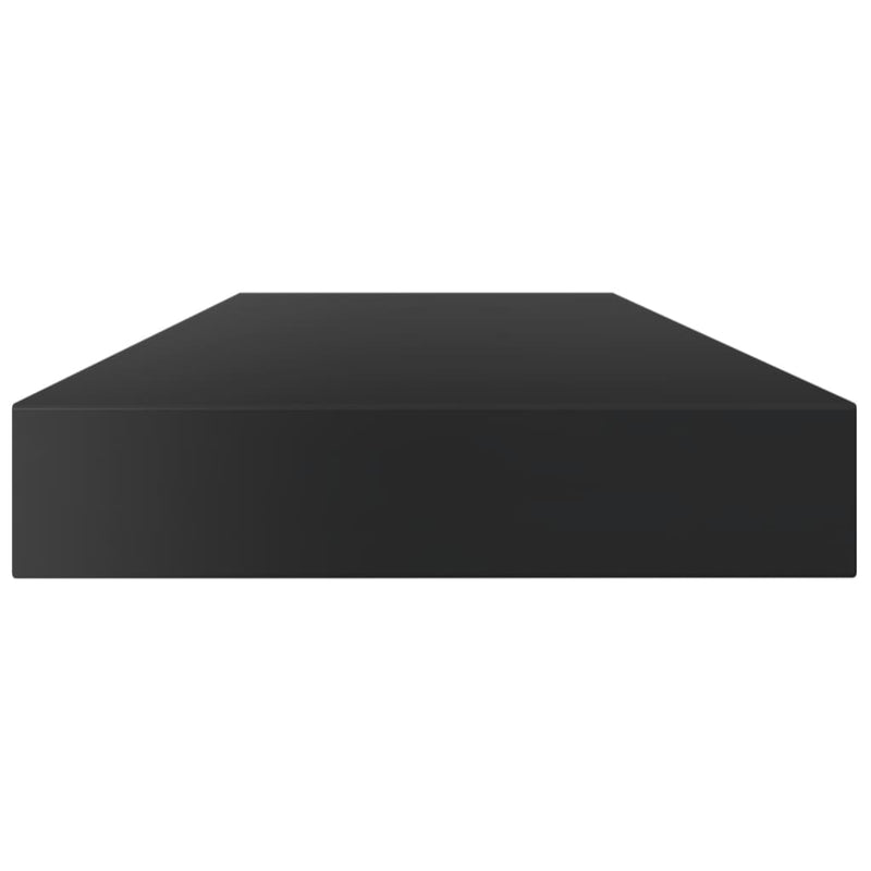 Bookshelf Boards 8 pcs High Gloss Black 39.4"x3.9"x0.6" Chipboard
