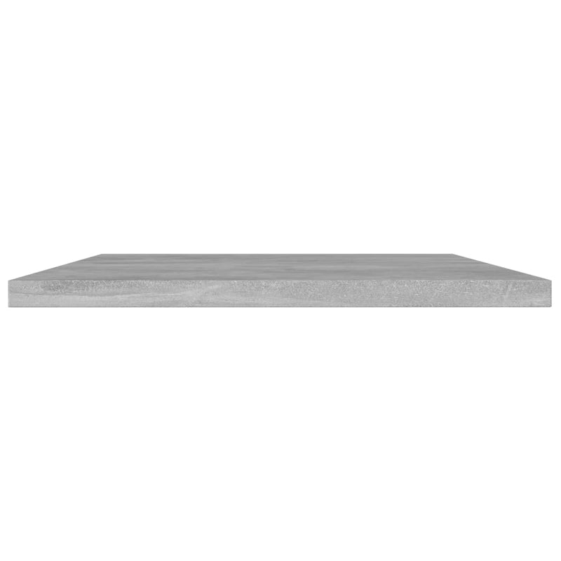 Bookshelf Boards 8 pcs Concrete Gray 39.4"x7.9"x0.6" Chipboard