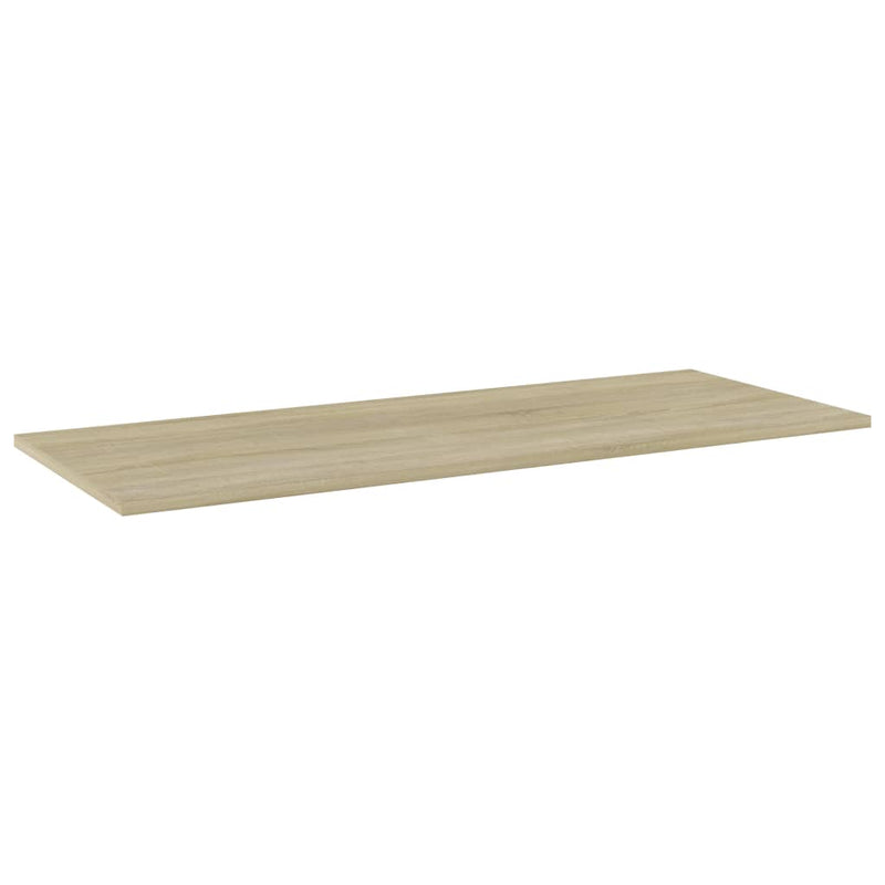 Bookshelf Boards 4 pcs Sonoma Oak 39.4"x15.7"x0.6" Chipboard