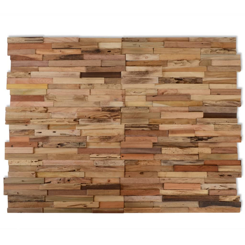 Wall Cladding Panels 10 pcs 11.1 ft? Recycled Teak Wood