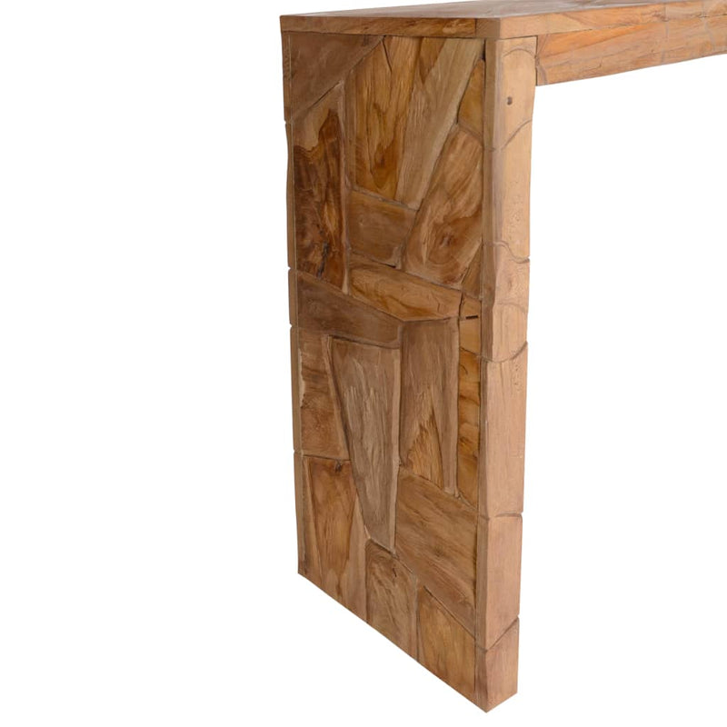 Console Table 43.3"x13.8"x29.5" Solid Teak Wood