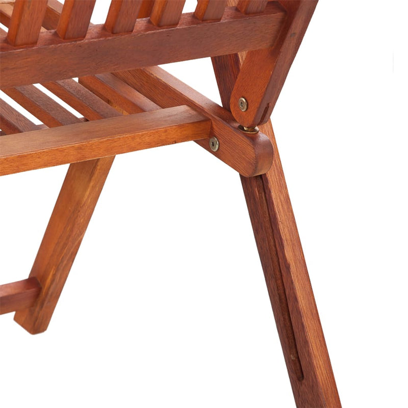 Folding Patio Chairs 6 pcs Solid Acacia Wood