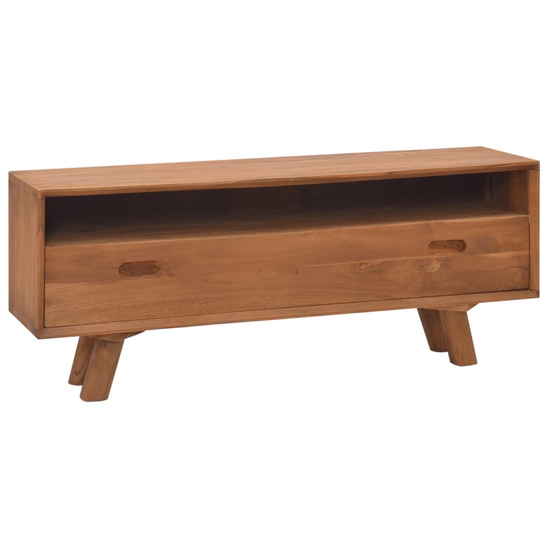 TV Cabinet 43.3"x11.8"x17.7" Solid Teak Wood