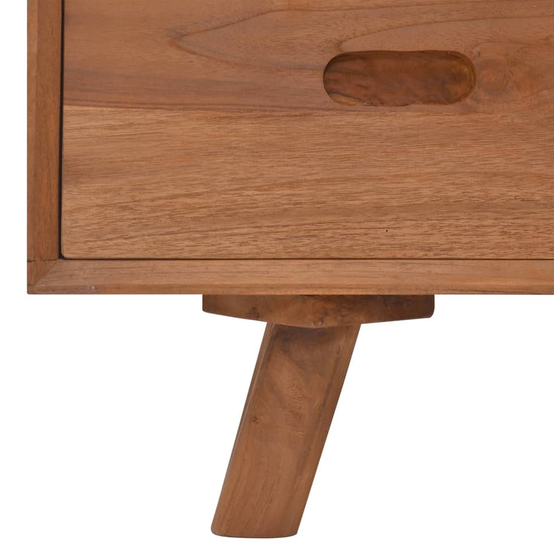 TV Cabinet 43.3"x11.8"x17.7" Solid Teak Wood