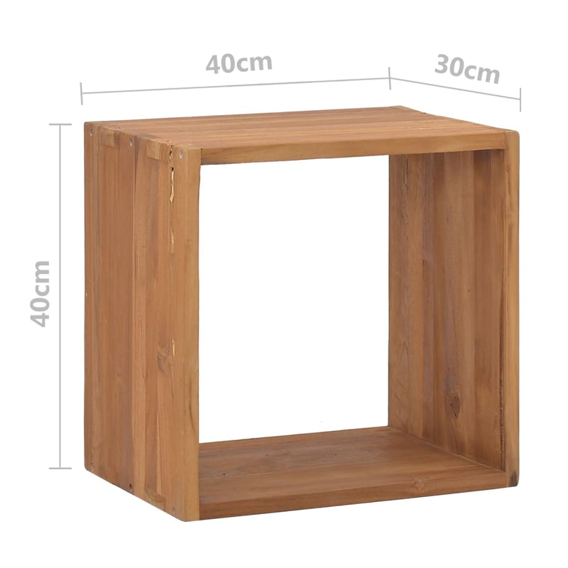 Bedside Cabinet 15.7"x11.8"x15.7" Solid Teak Wood