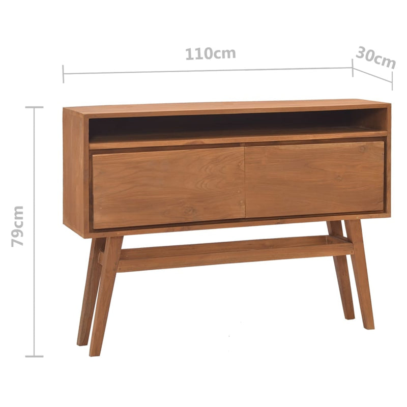 Console Table 43.3"x11.8"x31.1" Solid Teak Wood