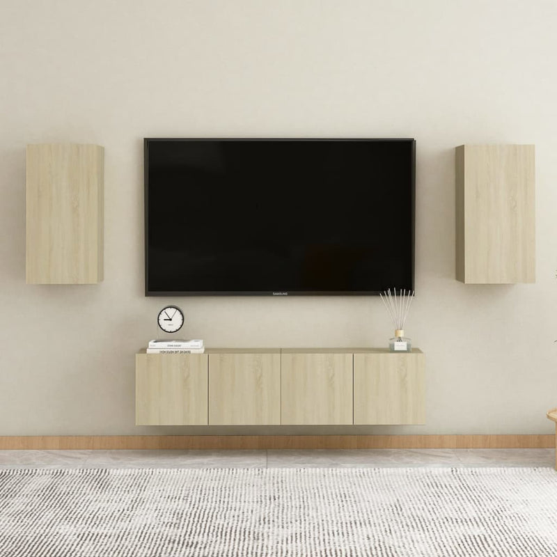 TV Cabinet Sonoma Oak 12"x11.8"x23.6" Chipboard