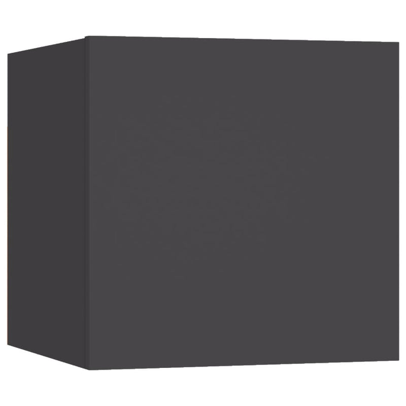 Wall Mounted TV Cabinet Gray 12"x11.8"x11.8"