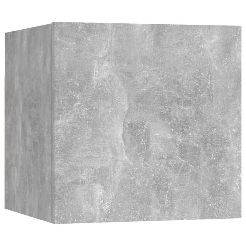 Wall Mounted TV Cabinet Concrete Gray 12"x11.8"x11.8"