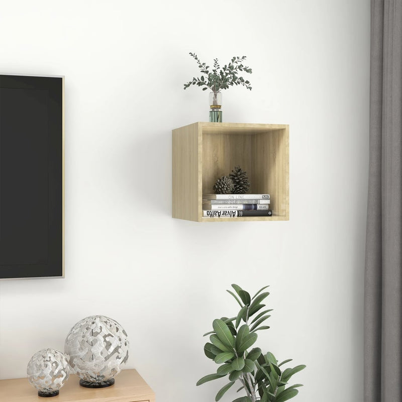Wall Cabinet Sonoma Oak 14.6"x14.6"x14.6" Chipboard