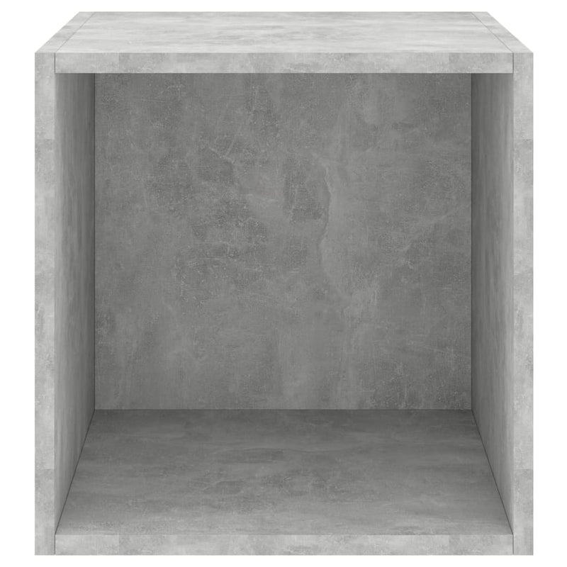Wall Cabinets 2 pcs Concrete Gray 14.6"x14.6"x14.6" Chipboard