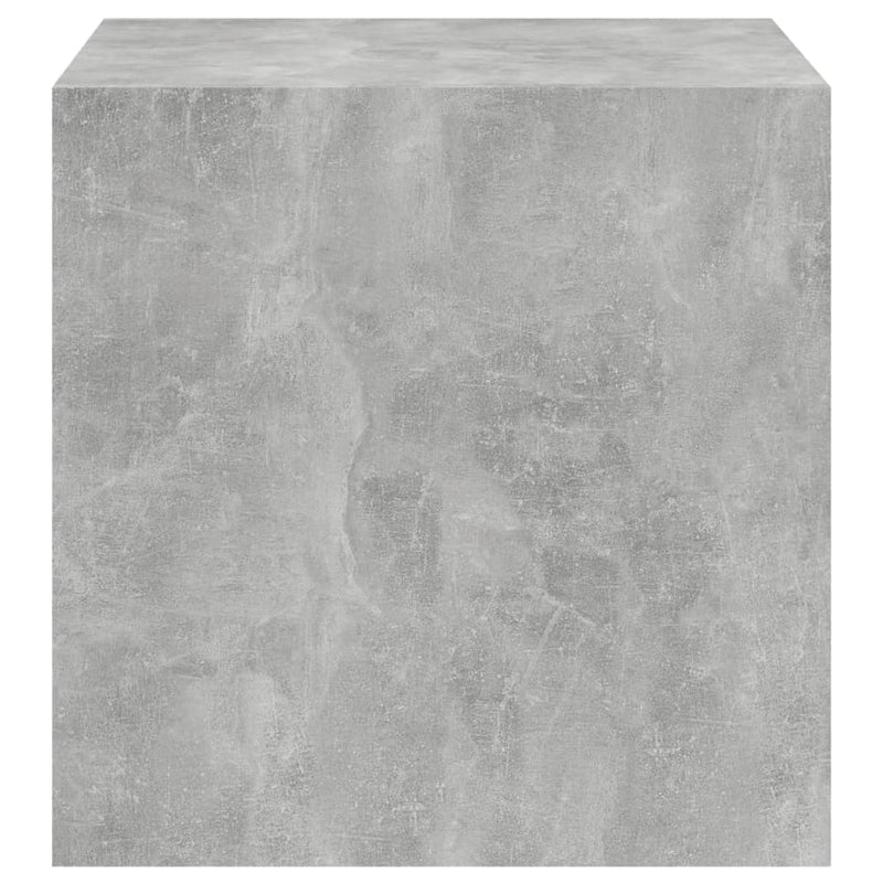 Wall Cabinets 2 pcs Concrete Gray 14.6"x14.6"x14.6" Chipboard