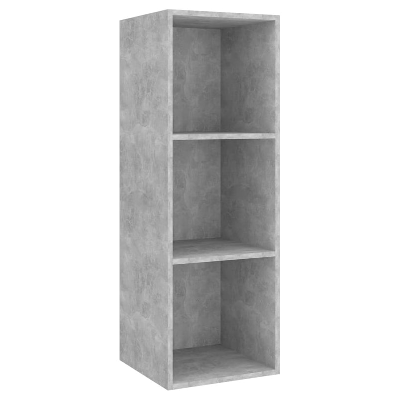 Wall-mounted TV Cabinet Concrete Gray 14.6"x14.6"x42.1" Chipboard