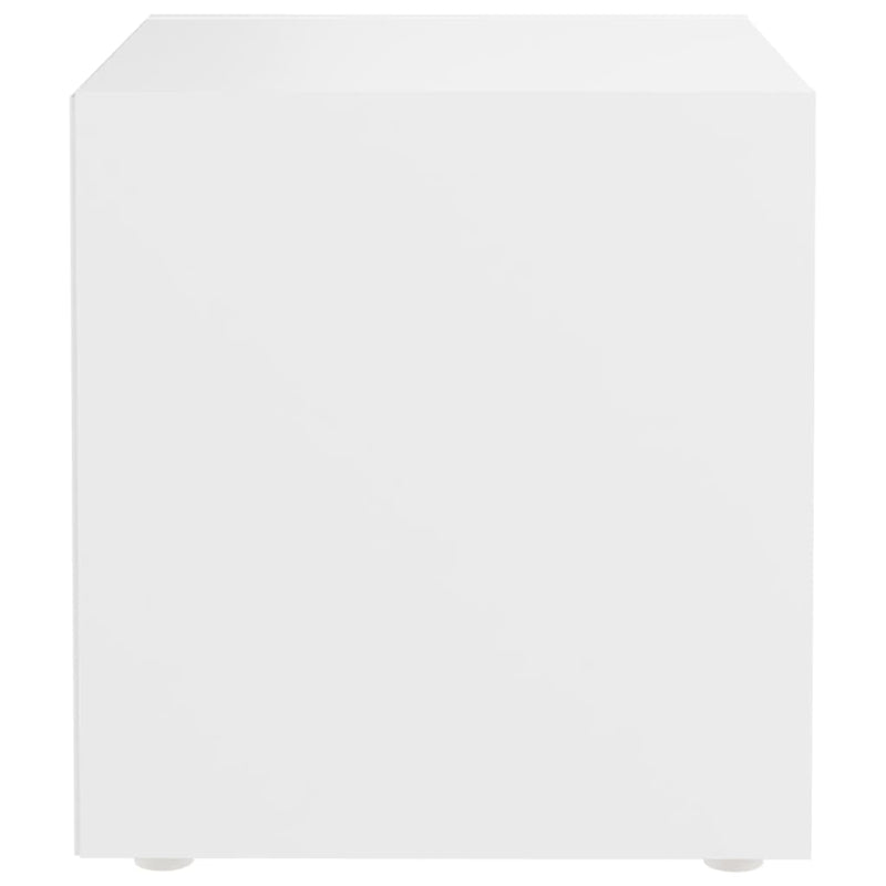 TV Cabinet White 14.6"x13.8"x14.6" Chipboard