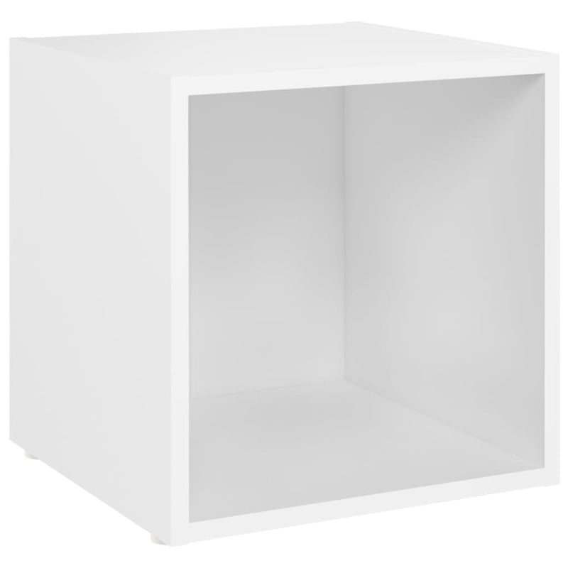 TV Cabinets 2 pcs White 14.6"x13.8"x14.6" Chipboard