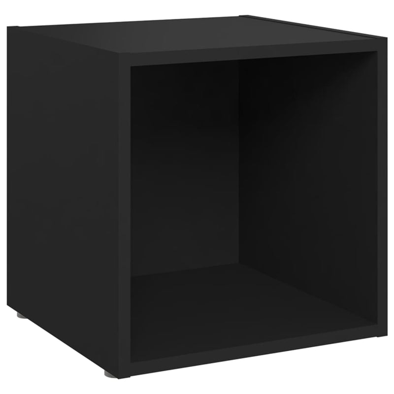 TV Cabinet Black 14.6"x13.8"x14.6" Chipboard