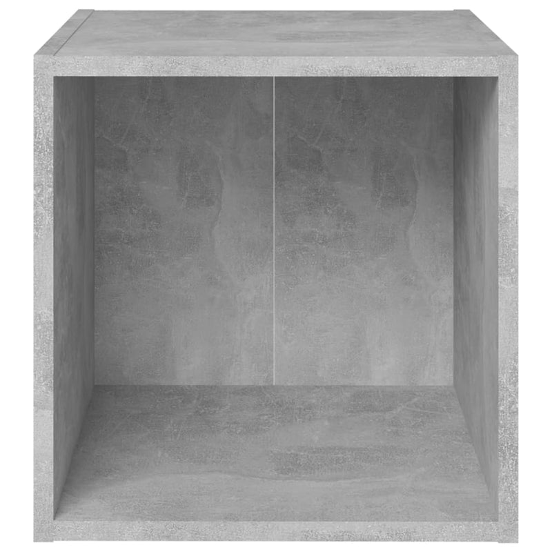 TV Cabinet Concrete Gray 14.6"x13.8"x14.6" Chipboard