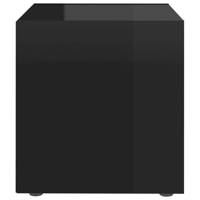 TV Cabinets 4 pcs High Gloss Black 14.6"x13.8"x14.6" Chipboard
