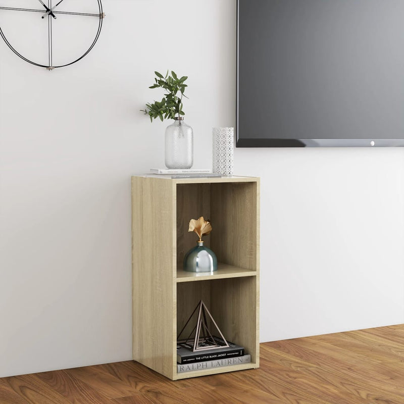 TV Cabinet Sonoma Oak 28.3"x14"x14.4" Chipboard