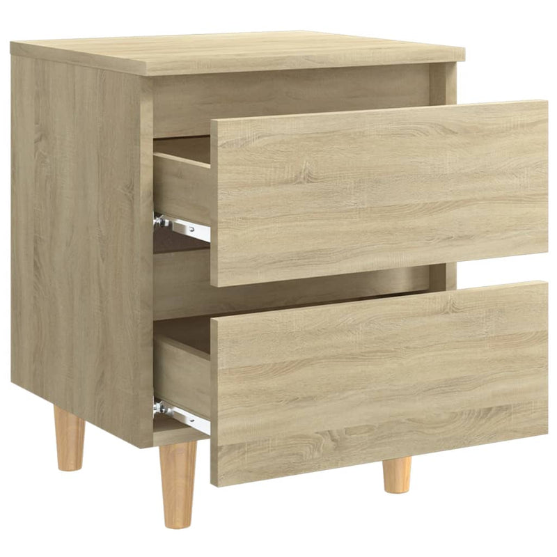 Bed Cabinets 2 pcs Sonoma Oak 15.7"x13.8"x19.7" Chipboard