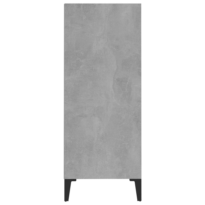 Sideboard Concrete Gray 22.4"x14"x35.4" Chipboard
