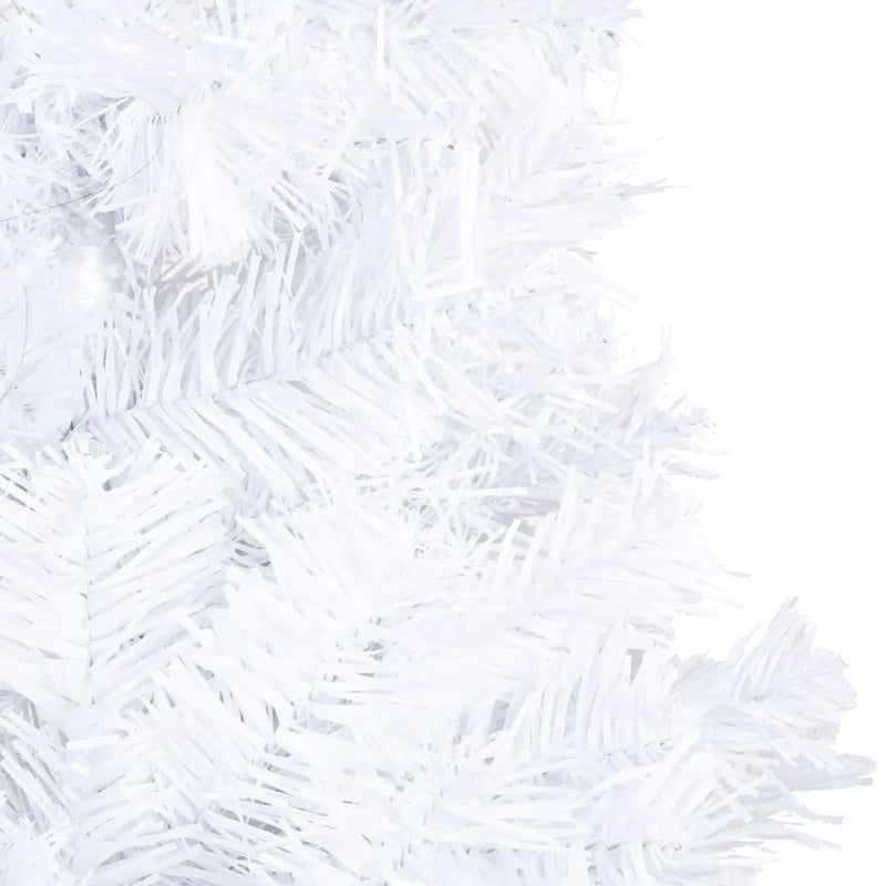 Artificial Christmas Tree with Thick Branches White 47.2" PVC