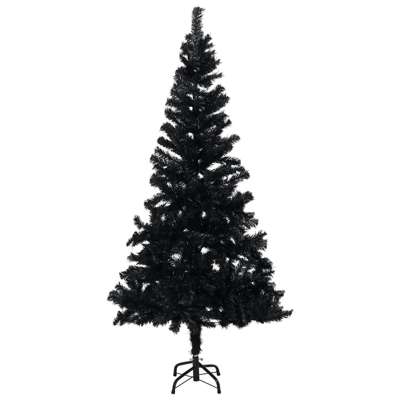 Artificial Christmas Tree with Stand Black 47.2" PVC