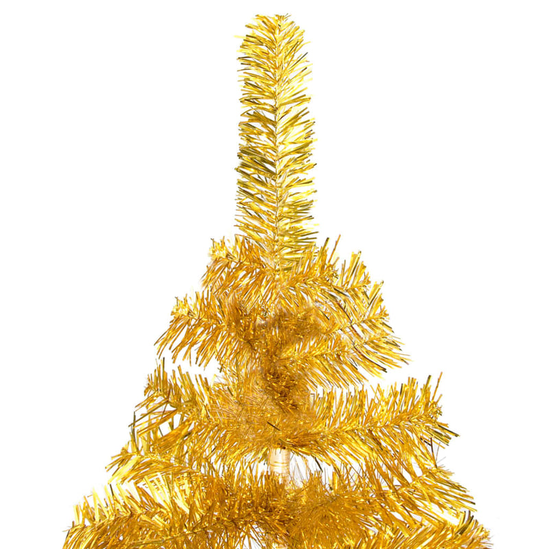 Artificial Christmas Tree with Stand Gold 47.2" PET