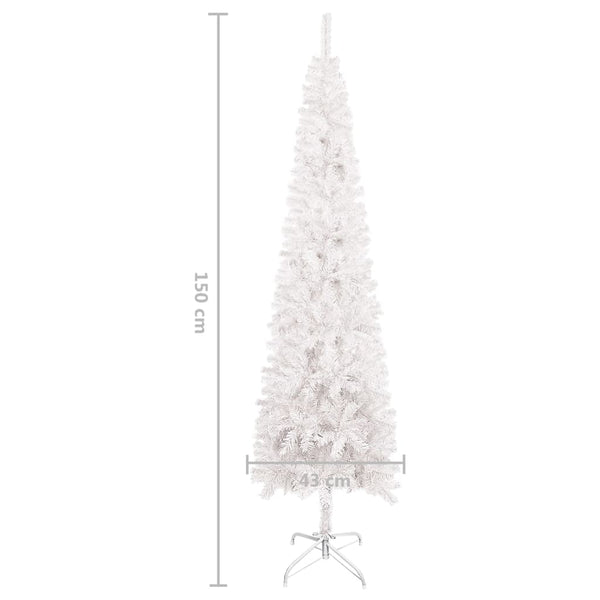 Slim Christmas Tree White 59.1"