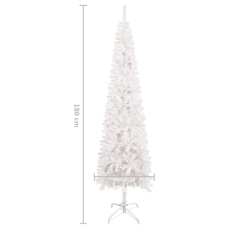 Slim Christmas Tree White 70.9"