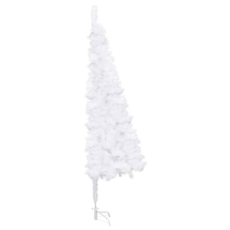 Corner Artificial Christmas Tree White 82.7" PVC