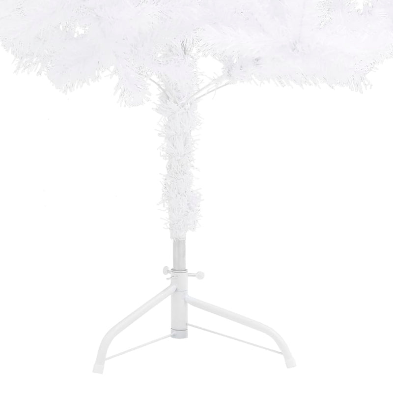 Corner Artificial Christmas Tree White 82.7" PVC