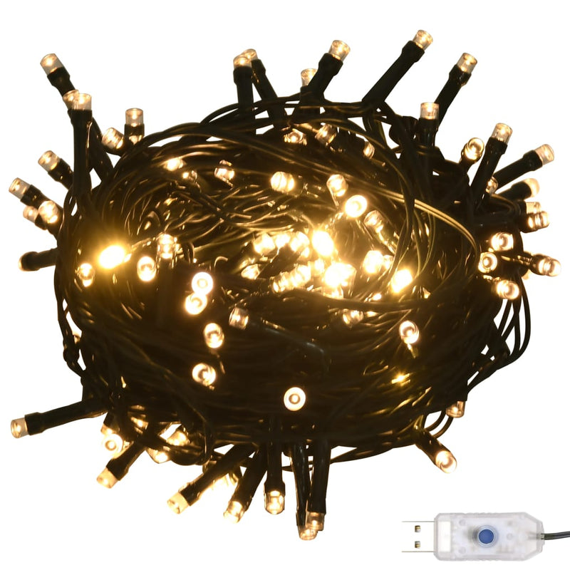 LED String with 150 LEDs Warm White 1197" PVC