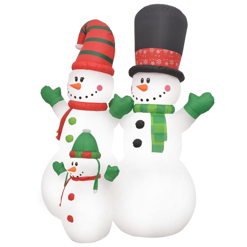Christmas Inflatable Snowmen Family LED IP44 94.5"