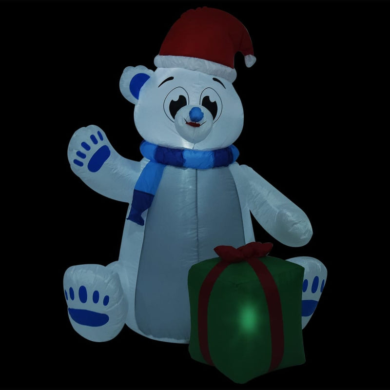 Christmas Inflatable Polar Bear LED Indoor and Outdoor 70.9" (US only)