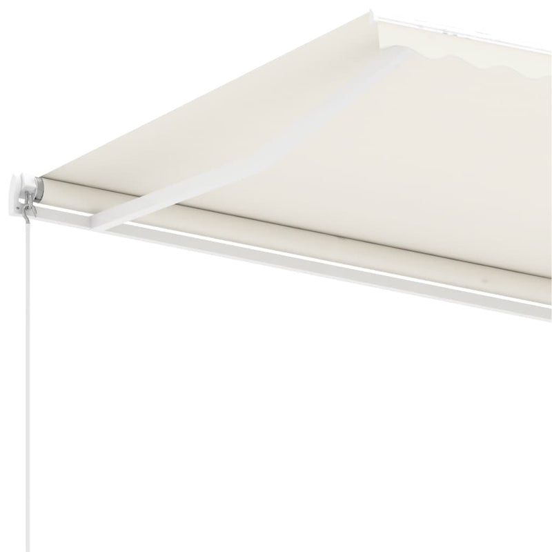 Freestanding Manual Retractable Awning 157.5"x118.1" Cream