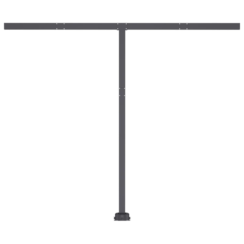 Freestanding Manual Retractable Awning 118.1"x98.4" Anthracite