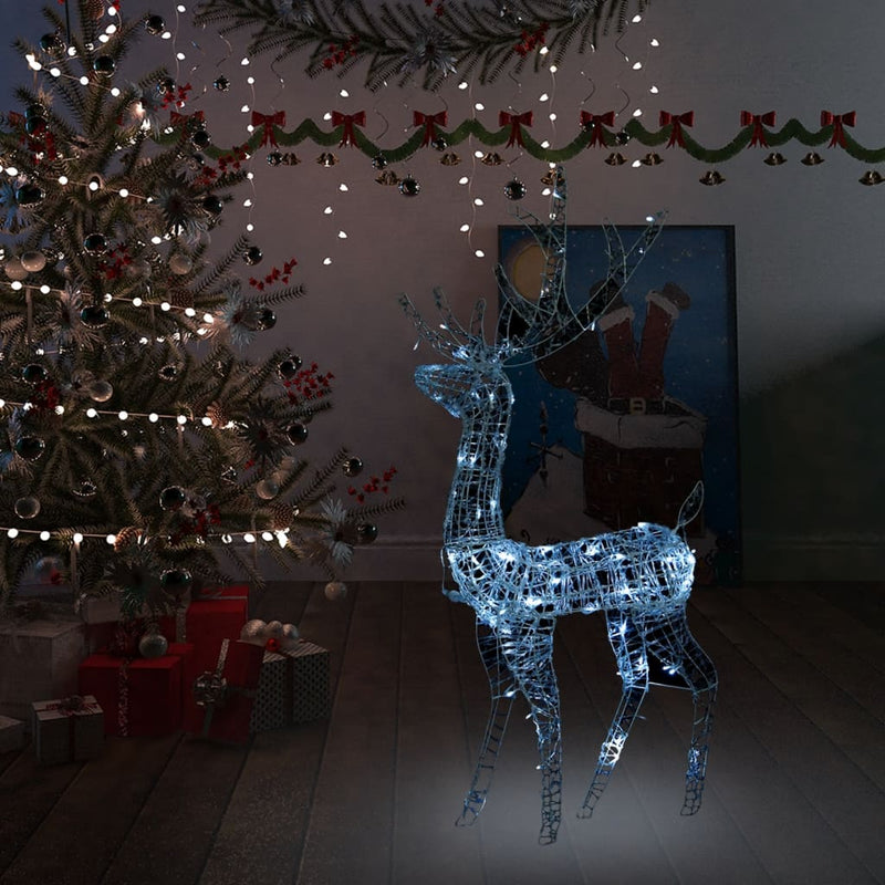 Acrylic Reindeer Christmas Decoration 140 LEDs 47.2" Cold White