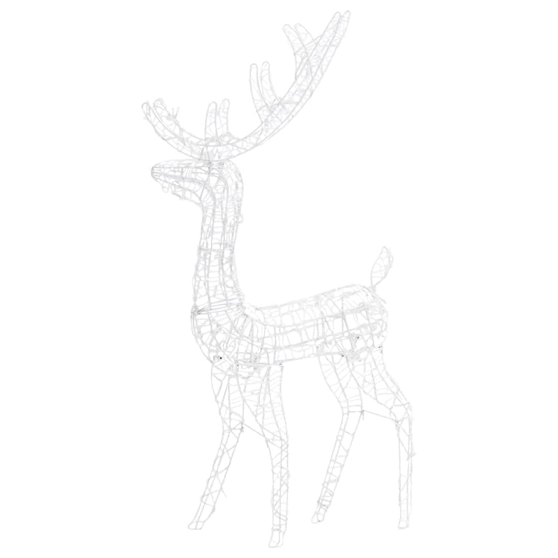 Acrylic Reindeer Christmas Decoration 140 LEDs 50.4" Blue