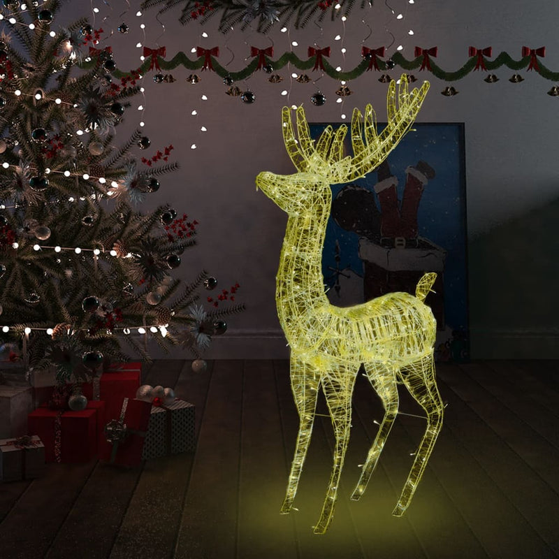 XXL Acrylic Christmas Reindeer 250 LED 70.9" Warm White