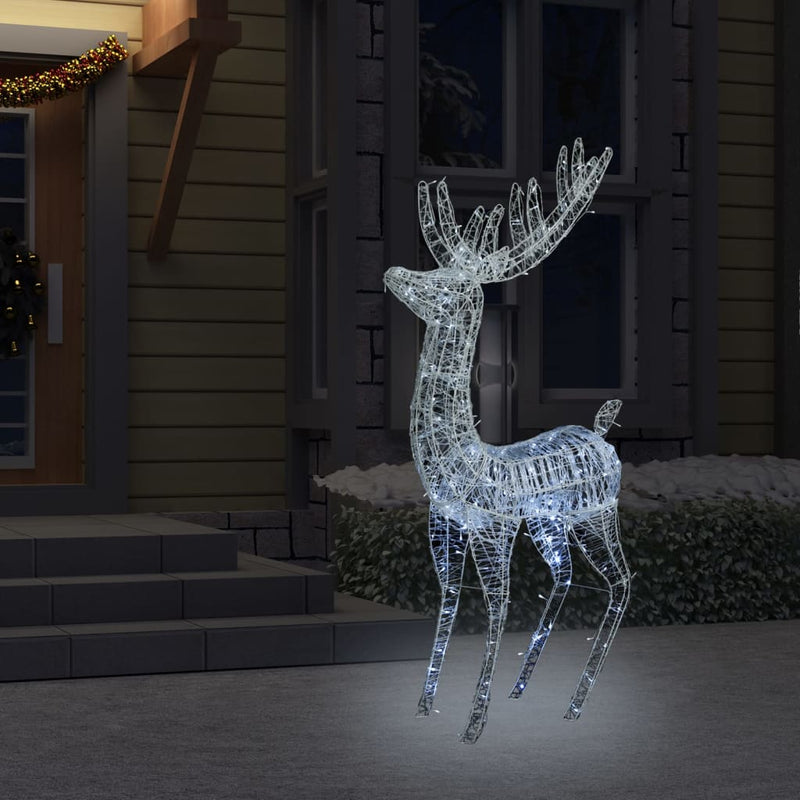 XXL Acrylic Christmas Reindeer 250 LED 70.9" Cold white