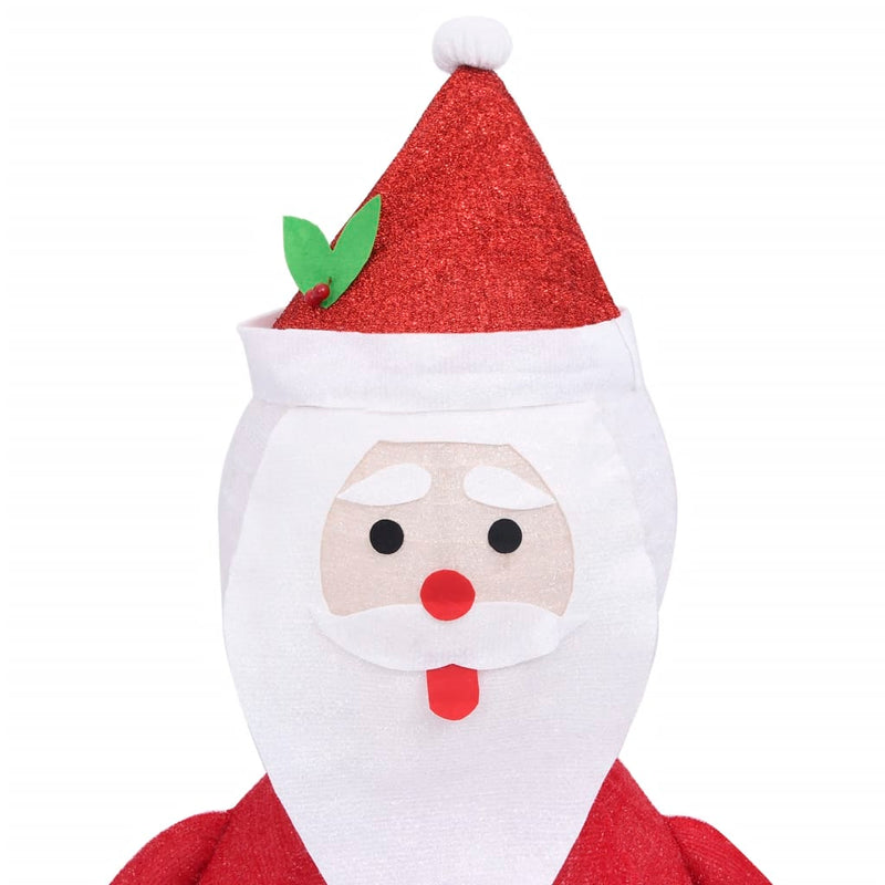 Decorative Christmas Santa Claus Figure LED Luxury Fabric 23.6"