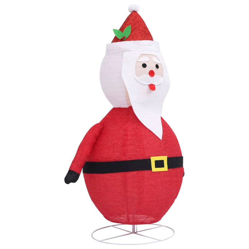 Decorative Christmas Santa Claus Figure LED Luxury Fabric 35.4"