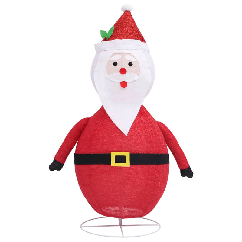 Decorative Christmas Santa Claus Figure LED Luxury Fabric 47.2"